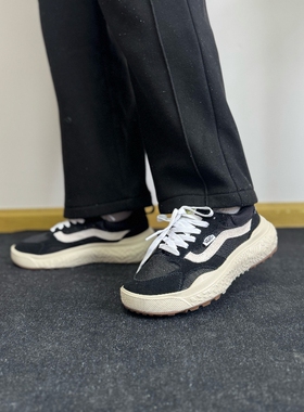 Vans Mte UltraRange VR3 防滑厚底增高黑白拼色男女运动鞋跑步鞋