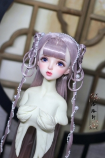 洛珞轩原创BJD三四分古装造型假发 古风造型毛发 【珍珠少女】