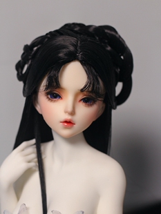 洛珞轩原创BJD三四分造型假发 古风造型毛发 古装假发【昭昭】