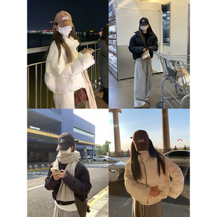 大小姐77 轻柔泡芙～轻暖90白鸭绒小奶包休闲短款面包羽绒服外套