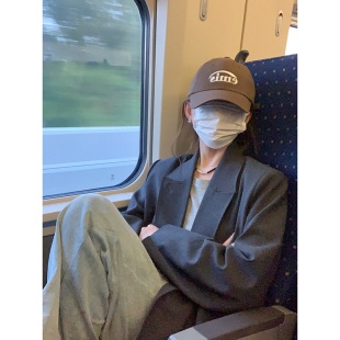 西装 廓形长款 外套风衣 定制面料高级灰时髦长款 大小姐77早秋秀场