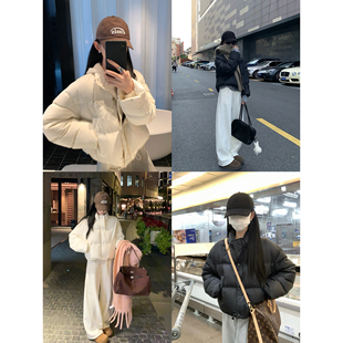 大小姐77主推!90白鹅绒云朵零压短款泡芙保暖安心绒羽绒服