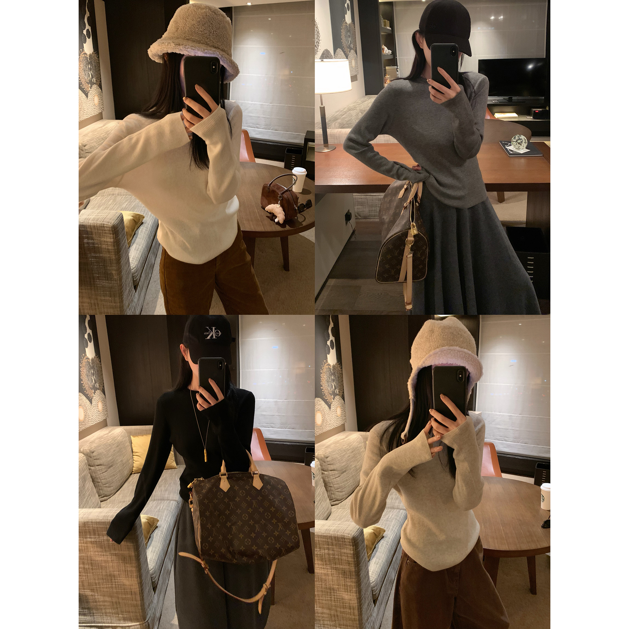 大小姐77“肌肤奢享”巴素兰美利奴羊毛软糯舒服休闲内搭打底T恤