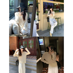 大小姐77 夏日清凉镂空精致感和纸纱polo领气质针织空调衫上衣女
