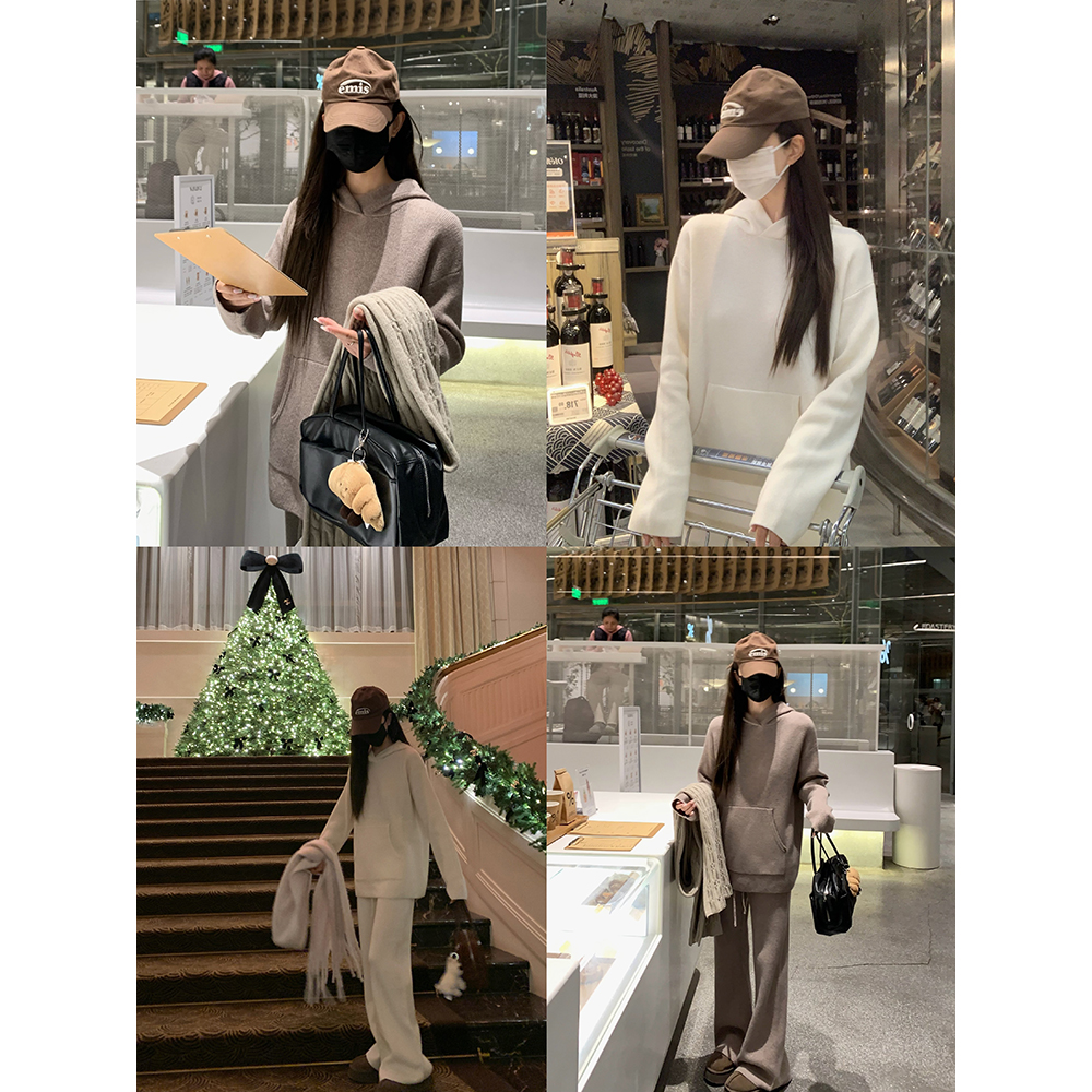 大小姐77冬装羊毛套装