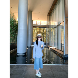 做旧七分牛仔裤 博主B选时髦松弛感高品质复古工装 大小姐77