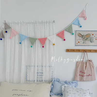 毛球三角棉布装饰拉花