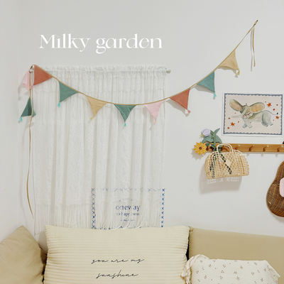 装饰流苏少女心彩旗节日布置