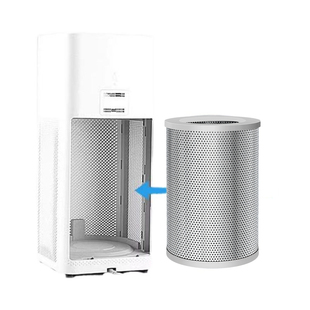 diy自制xiaomi空气净化器不锈钢滤芯可放高锰酸钾球除醛镀锌滤桶