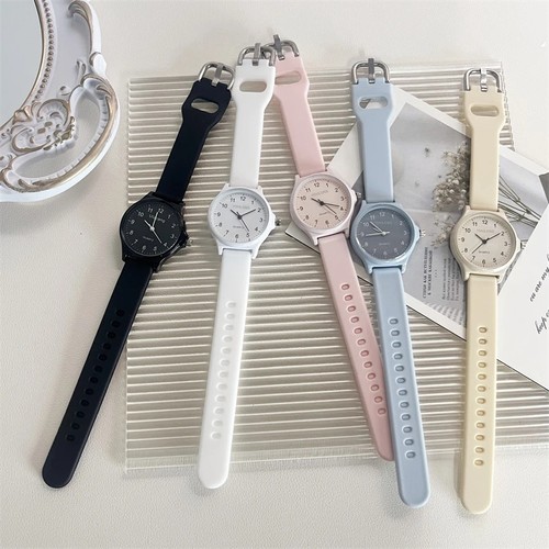 公务员考试专用手表女款学霸初中生高中学生静音防水学院风石英表