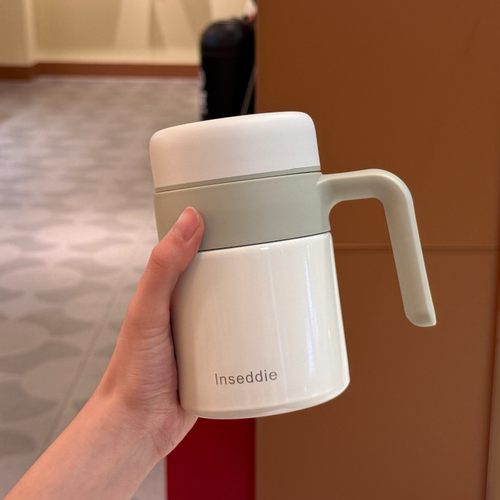 inseddie保温杯办公室男女生礼物水杯可泡茶马克杯保温桌面杯子