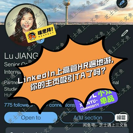 领英LinkedIn个人主页制作