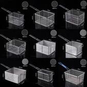 81不锈钢炸篮炸网炸筛电炸炉油炸网篮框油炸锅油炸网薯条筐鸡腿篮