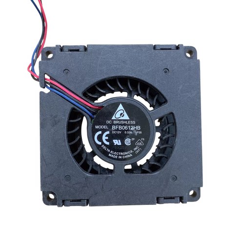 BFB0612HB 6CM 6015 双滚珠侧面离心涡轮鼓风机 12V 0.32A四线