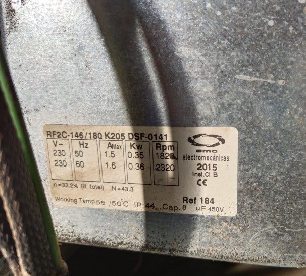 RF2C-146/180K205DSF-0141 EMC风机 RF3D-146/180 K506 DSF-2326