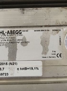 QK10A-2DM.48.FK 30.40 K10B-2EM.38.FK风机QK08BA-2EM.50.CH