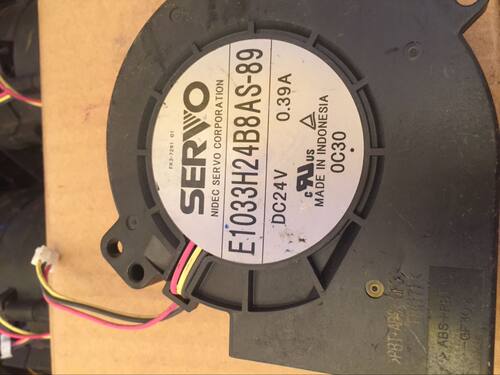 伺服SERVO E1033H24B8AS-89 -53风24V0.39A 9cm9733涡轮鼓风机3线