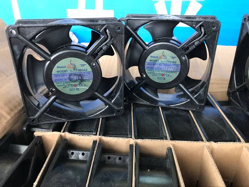 SJ1238HA2全新SUNJUN三巨220V 12038 12厘米双滚珠轴流风机风扇