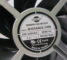 信湾SINWAN风扇 M205RAN22-1WB 全金属20572耐高温205*72风扇