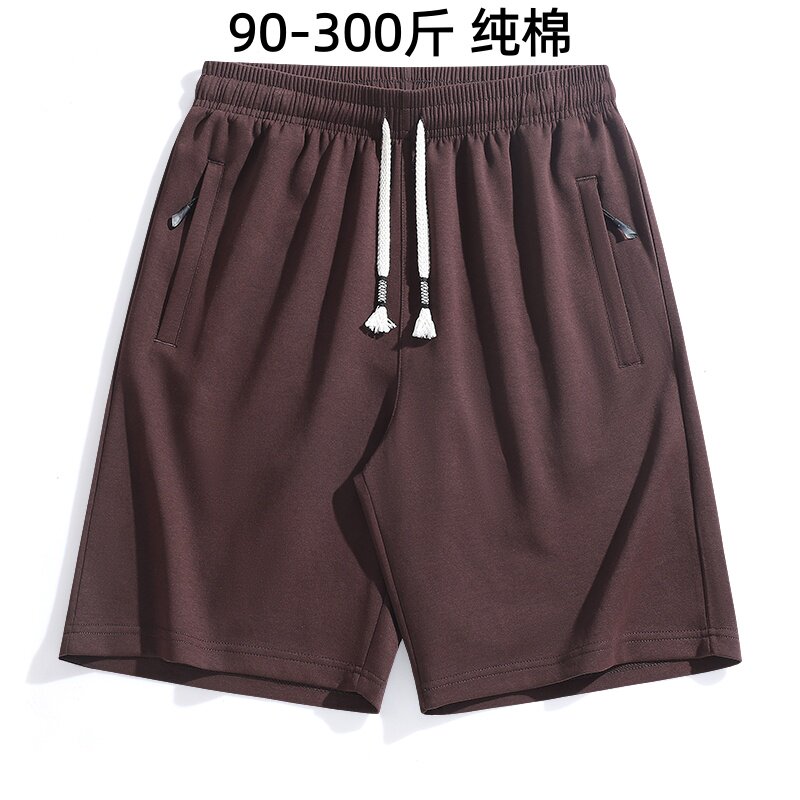 纯棉休闲短裤男特大码夏季胖子加肥加大号超宽松薄款运动五分裤5