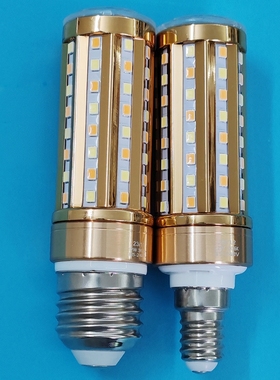 全光谱三色变光LED玉米灯泡护眼无频闪RA98高显指E27大螺口E14泡
