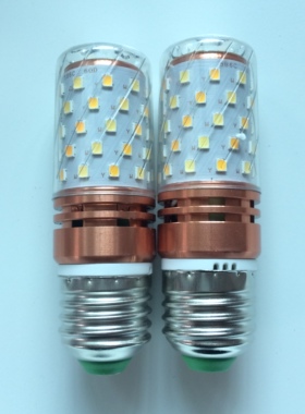 LED三色灯泡节能变光玉米灯泡e27大螺口e14小螺口12W  16W暖白光