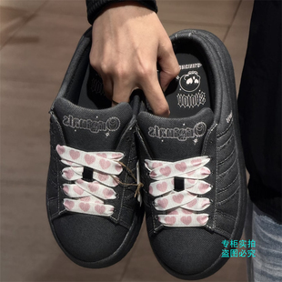 Adidas阿迪达斯三叶草26春女子情人节限定款休闲半拖面包鞋KH8028