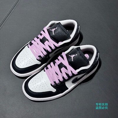 NIKE耐克Air Jordan 1低帮AJ1篮球鞋女鞋板鞋黑白熊猫II0595-001