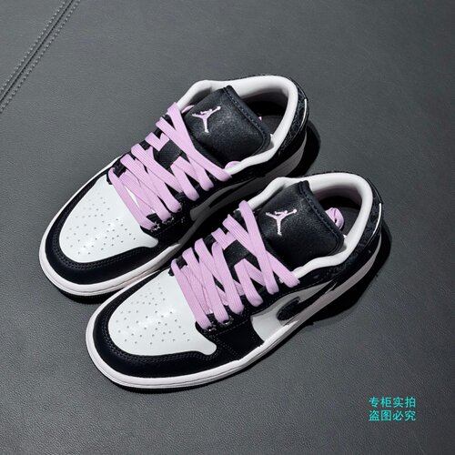 NIKE耐克Air Jordan 1低帮AJ1篮球鞋女鞋板鞋黑白熊猫II0595-001