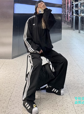 Adidas阿迪达斯三叶草 26年春季女子运动宽松梭织长袖外套 KD2894