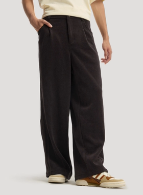 Adidas三叶草男子CNY26马年新年款舒适针织宽松阔腿运动裤KT0683