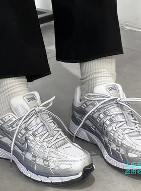 Nike/耐克P-6000银色女鞋舒适百搭防滑耐磨低帮跑步鞋BV1021-014