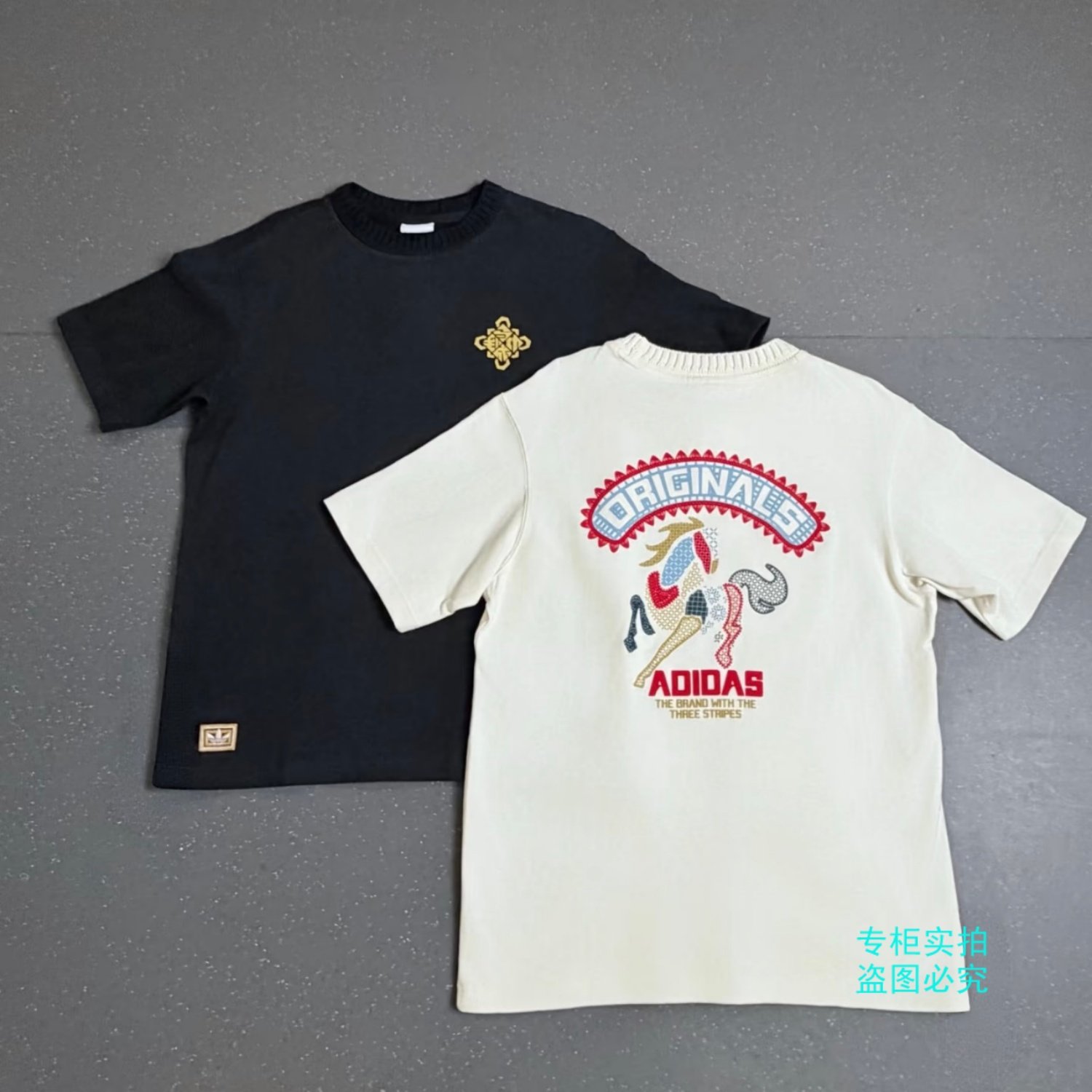 Adidas三叶草26年马年新年款男女款运动透气短袖T恤KT0713 KT0714