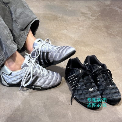 Adidas三叶草ADIRACER黑银复古薄底休闲赛车运动鞋JS0284 JS0286