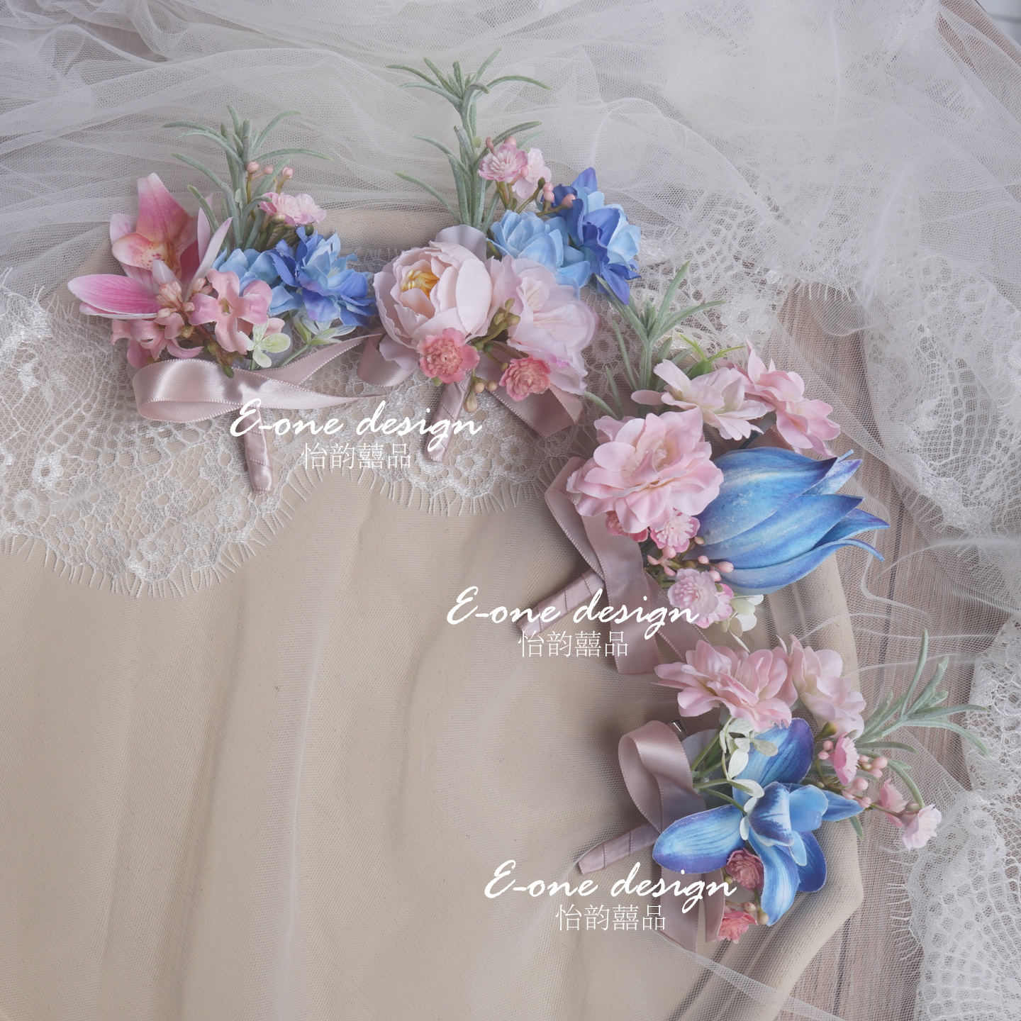 婚礼会议开业庆典胸花手腕花