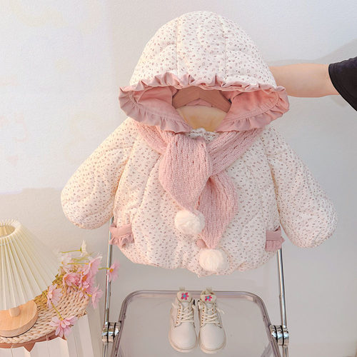 宝宝棉服冬季加厚女童可爱棉衣婴儿冬装棉袄儿童洋气保暖冬天外套