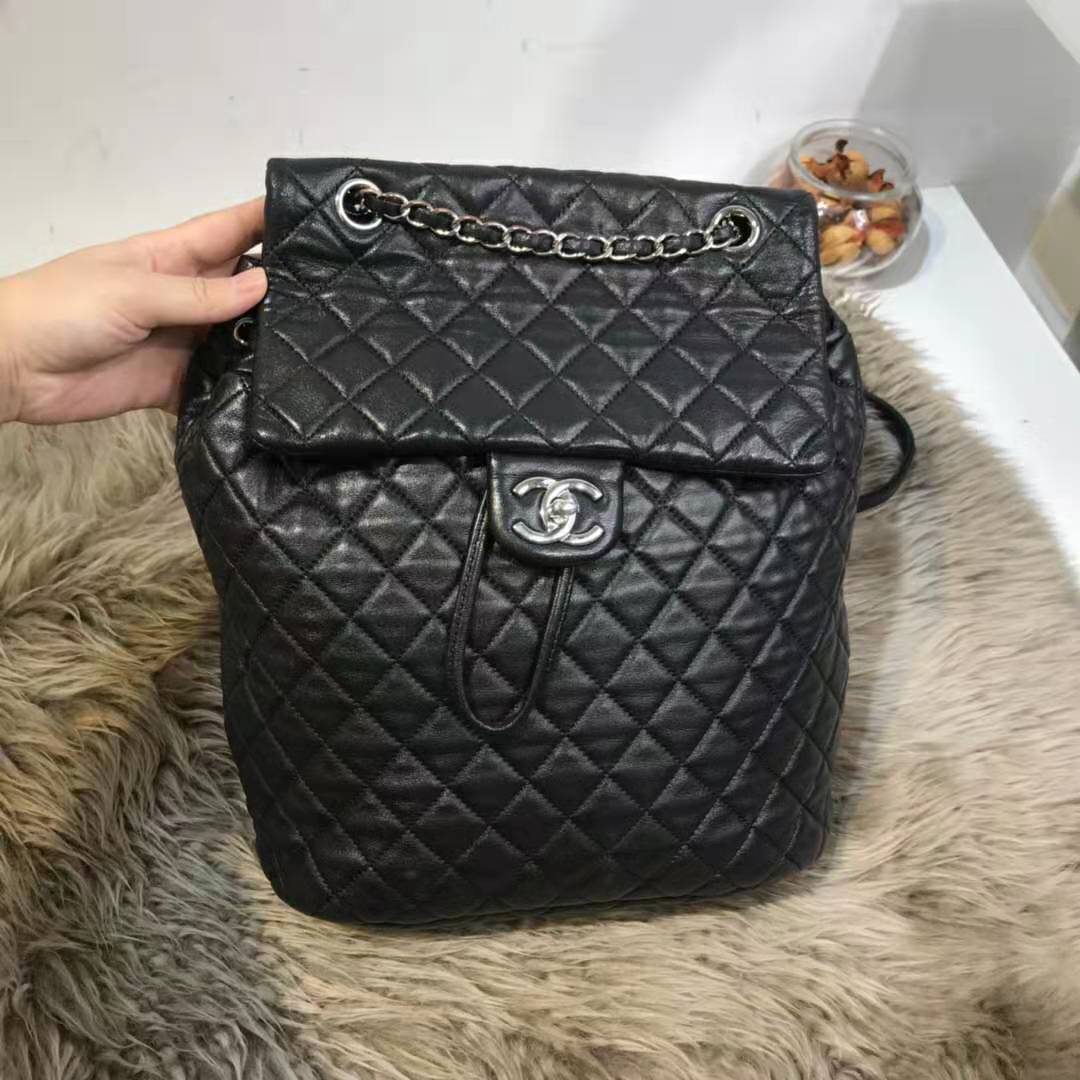 闲鱼优品 香奈儿CHANEL 95新  黑银菱格双肩包|ruв категории молочные продукты, кожаные сумки/продажи сумки/Мужчины сумку, Г - жа сумки - от Buy2taobao.com для оказания профессиональной услуги покупки агента Taobao