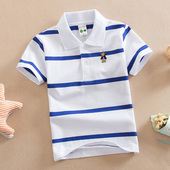 宝宝POLO衫 童装 中大童圆领半袖 儿童夏装 男童短袖 T恤纯棉2025新款