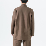 2165^复古民族风加厚加绒道袍外套开衫改良中式汉服，男装民族服装，钱塘777(原3023)