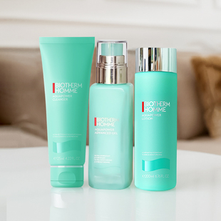 BIOTHERM HOMME碧欧泉水动力男士三件套装新款洁面乳液爽肤化妆水