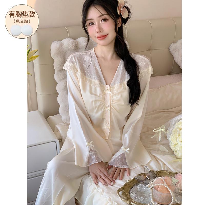 可外穿薄款高级感防真丝绸睡衣