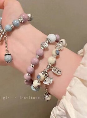 新中式陶瓷串珠招财纳福手链