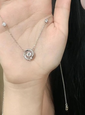 莫比乌斯三秒心动项链女小众灵动锁骨链跳动的心生日礼物女生