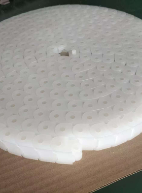 PVDF链条_30宽,60P_通用_白色材质PVDF,插销也为PVDF材质 耐腐蚀