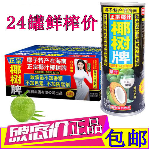 24罐整箱植物蛋白椰树牌椰子汁