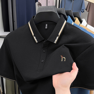 T恤男青年翻领polo衫 奥特莱斯 桑蚕丝短袖 1折 休闲上衣 撤柜正品