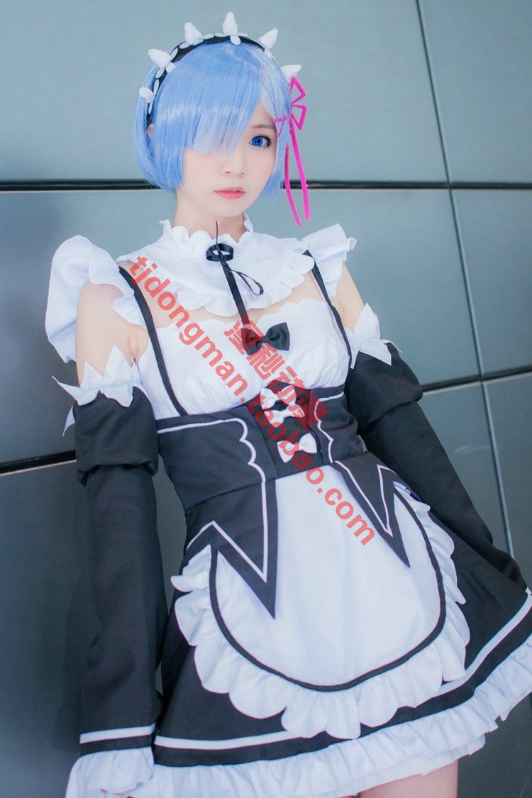 从零开始的异世界生活 蕾姆 日常女仆装 cosplay动漫服装假发定制