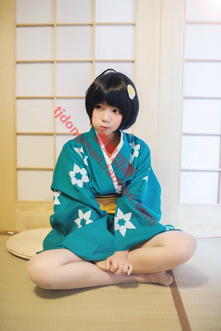 物语系列 阿良良木月火 和服 cosplay定做 承接动漫服装假发定制