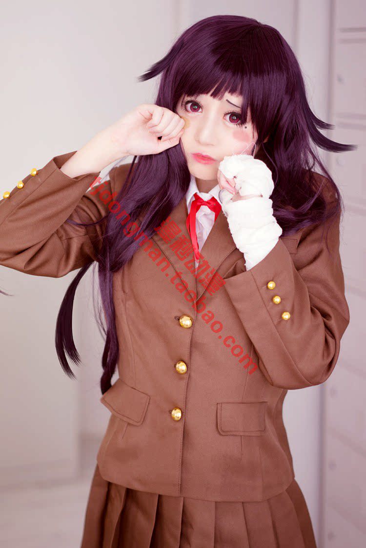 超级弹丸论破2再见绝望学园 罪木蜜柑 水手服cosplay服装假发定制