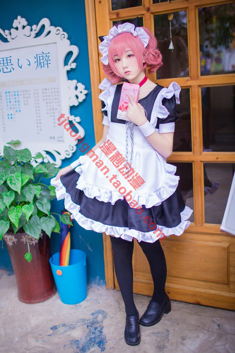 妖狐×仆ss 骷髅宫歌留多 女仆装 cosplay定做 动漫服装假发定制